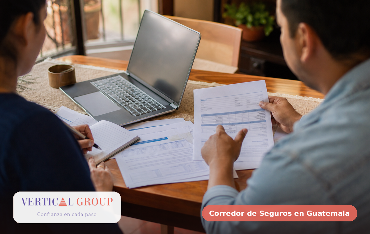 Foto editorial de documentos de vehículo, licencia y cotización de seguro de auto en Guatemala